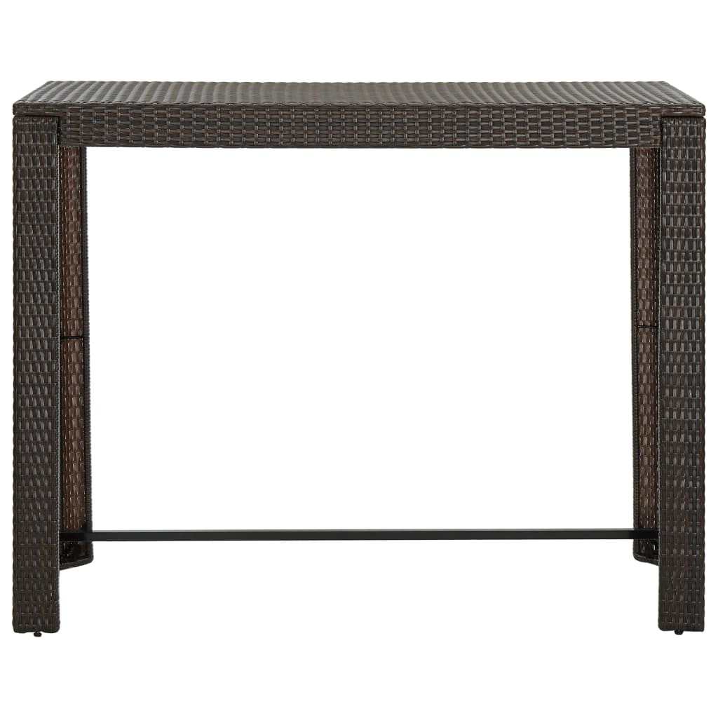 Garten-Bartisch 140,5X60,5X110,5 Cm Poly Rattan