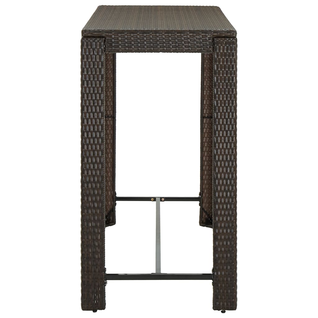 Garten-Bartisch 140,5X60,5X110,5 Cm Poly Rattan