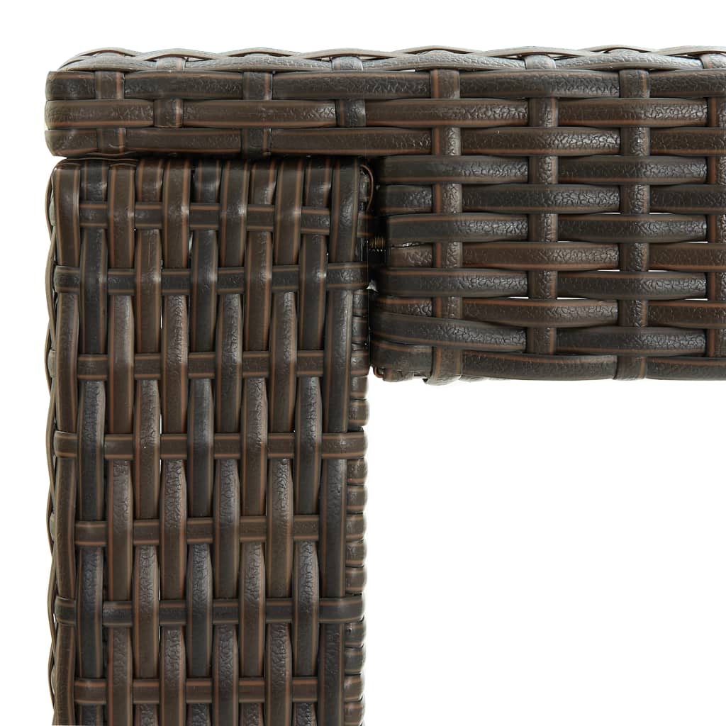 Garten-Bartisch 140,5X60,5X110,5 Cm Poly Rattan