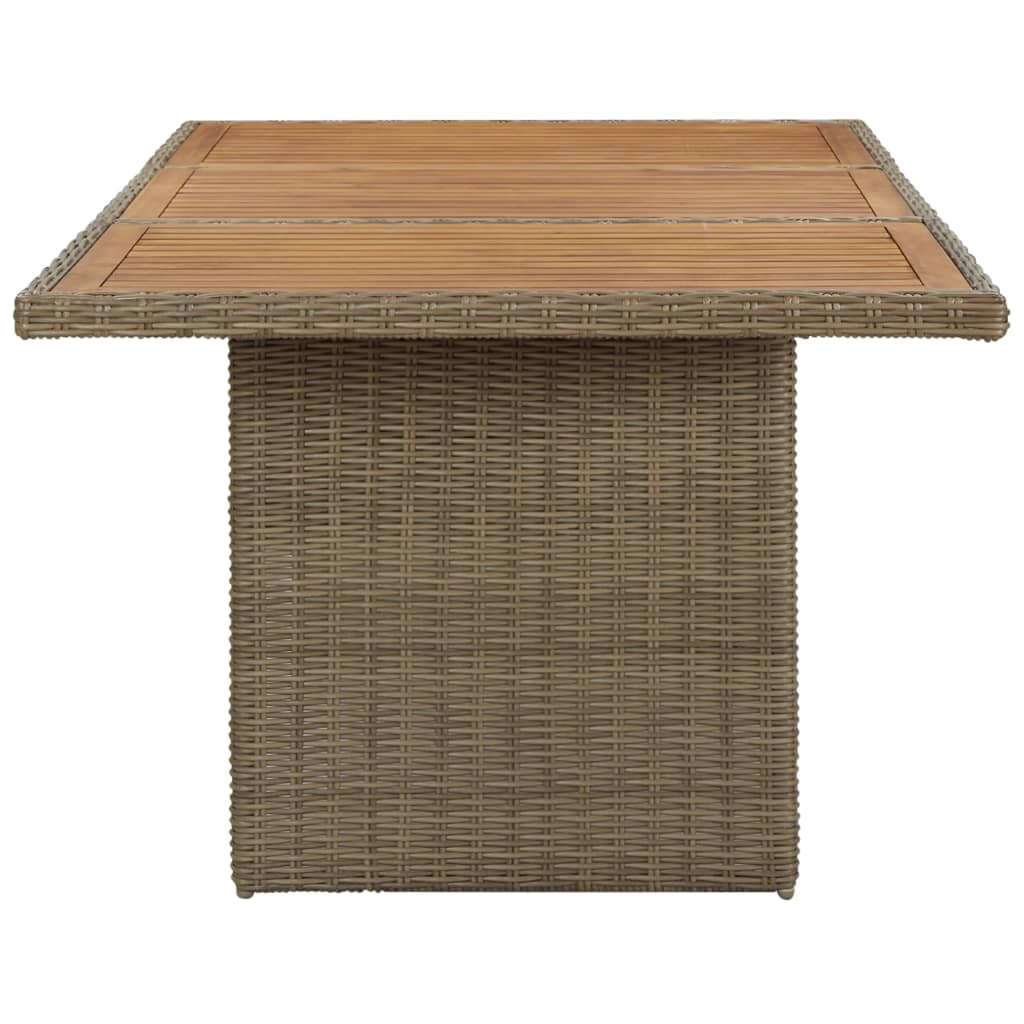 Garten-Esstisch 200X100X74 Cm Poly Rattan