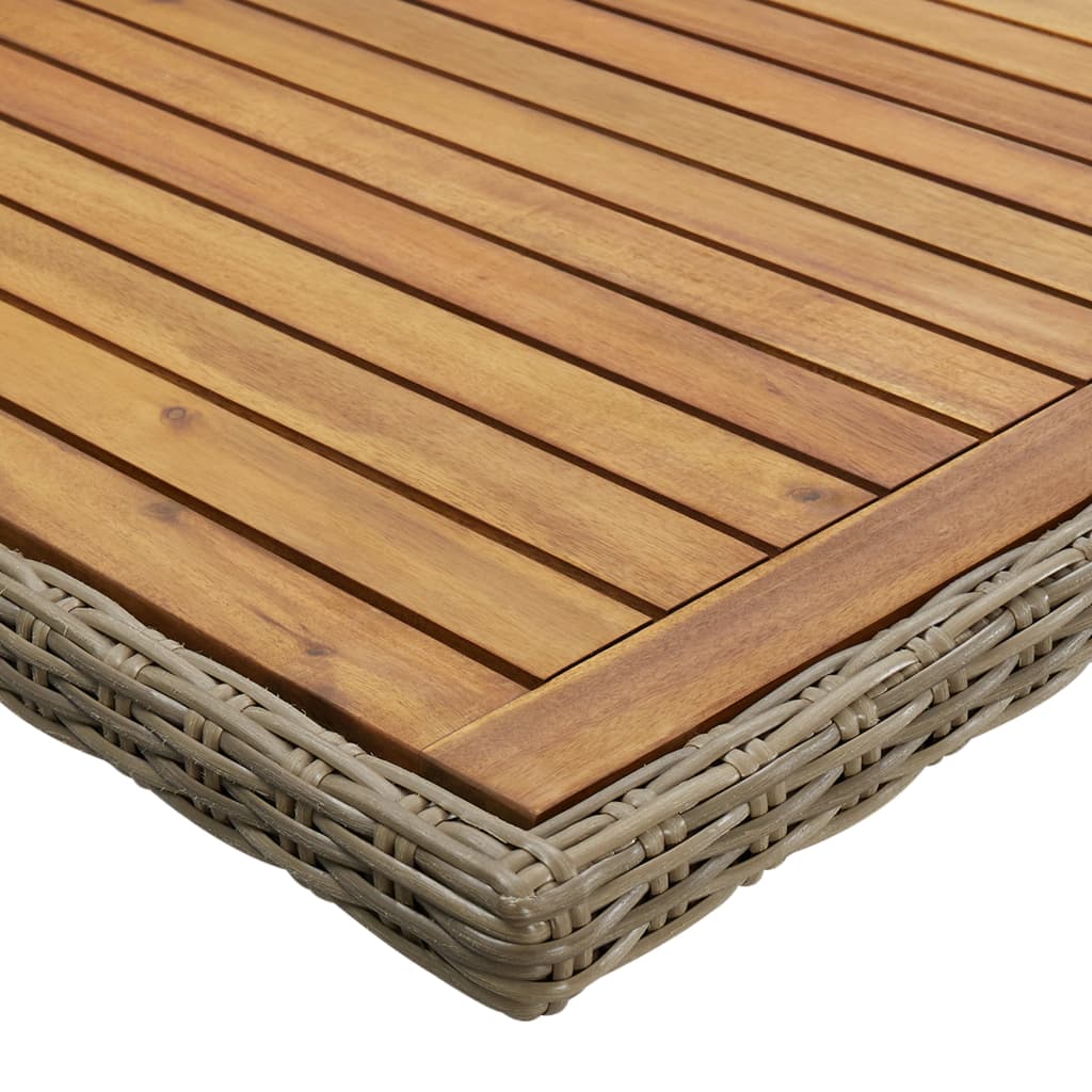 Garten-Esstisch 200X100X74 Cm Poly Rattan