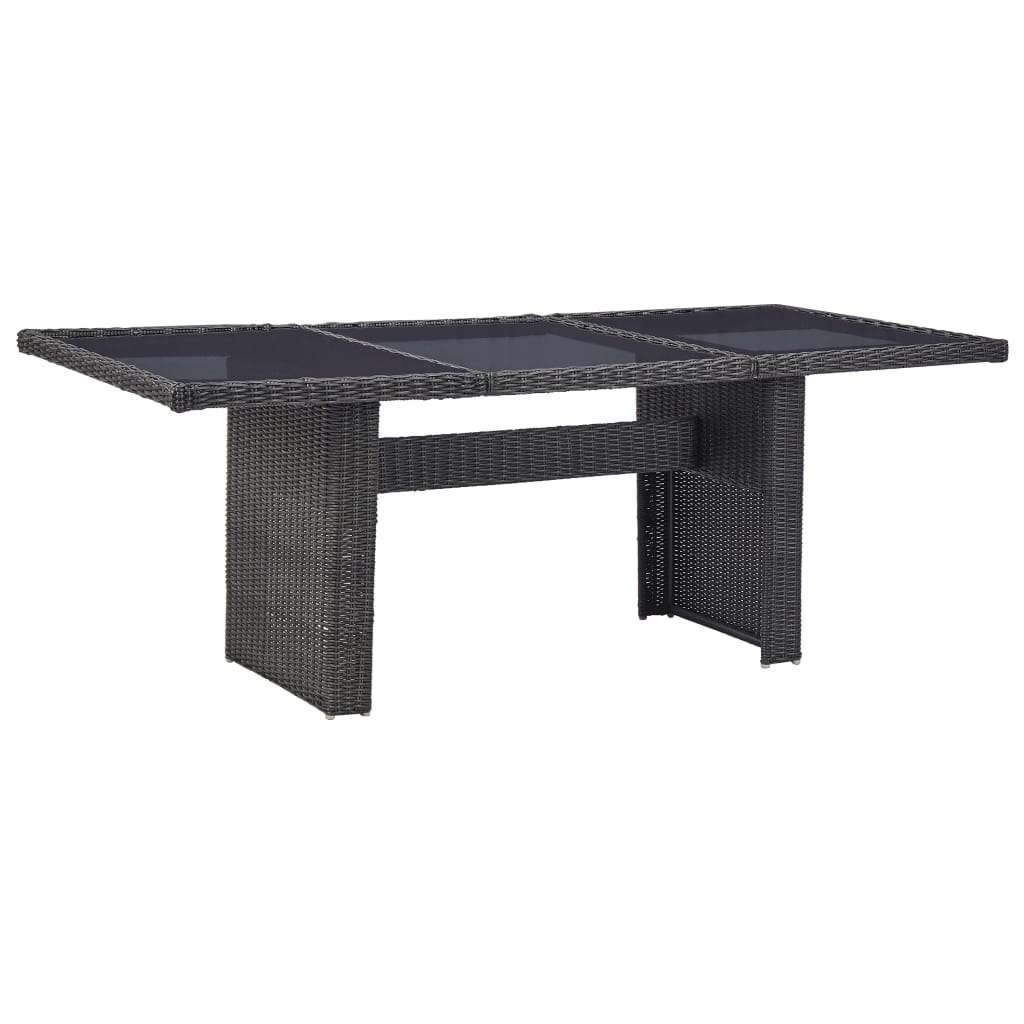 Garten-Esstisch 200X100X74 Cm Poly Rattan