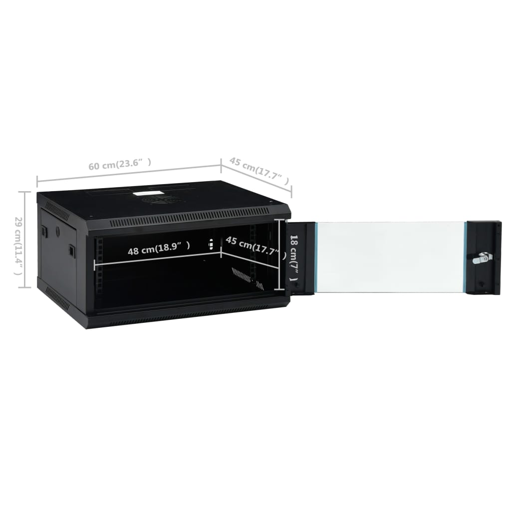 4U Netzwerkschrank Wandmontage 19" Ip20