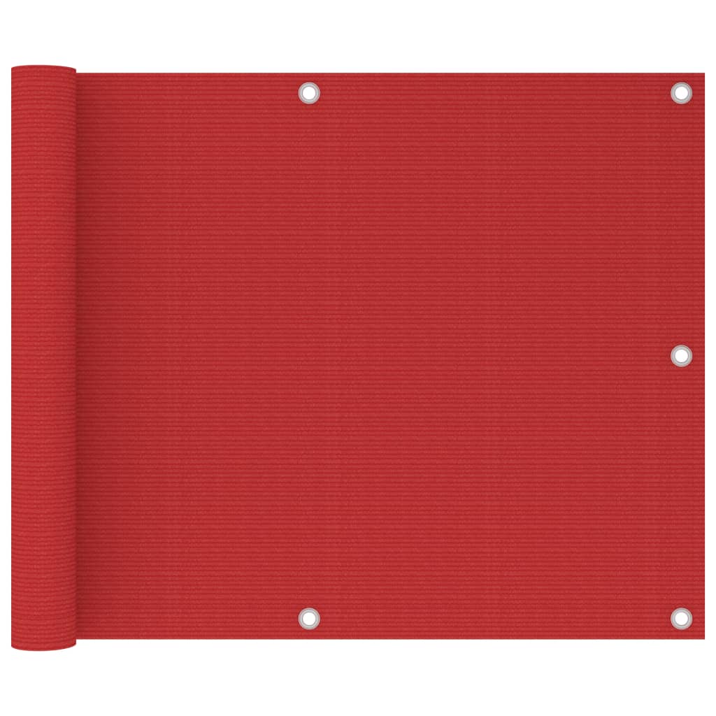 Balkon-Sichtschutz Hdpe Rot