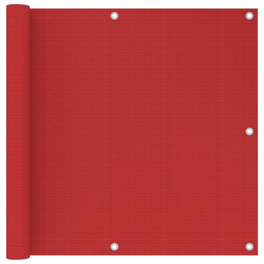 Balkon-Sichtschutz Hdpe Rot