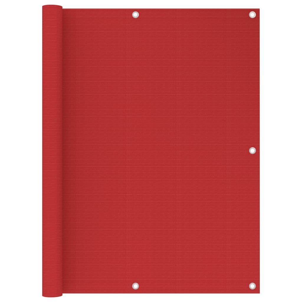 Balkon-Sichtschutz Hdpe Rot