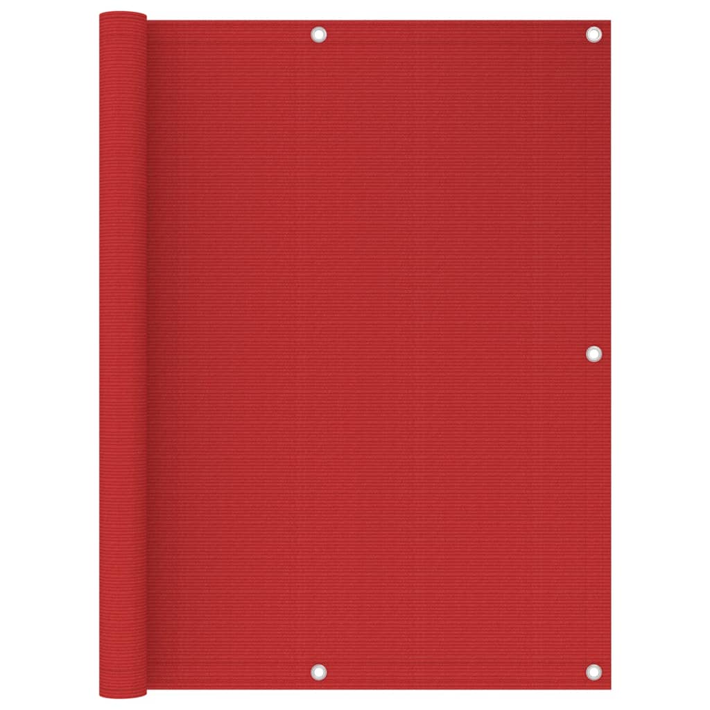 Balkon-Sichtschutz Hdpe Rot