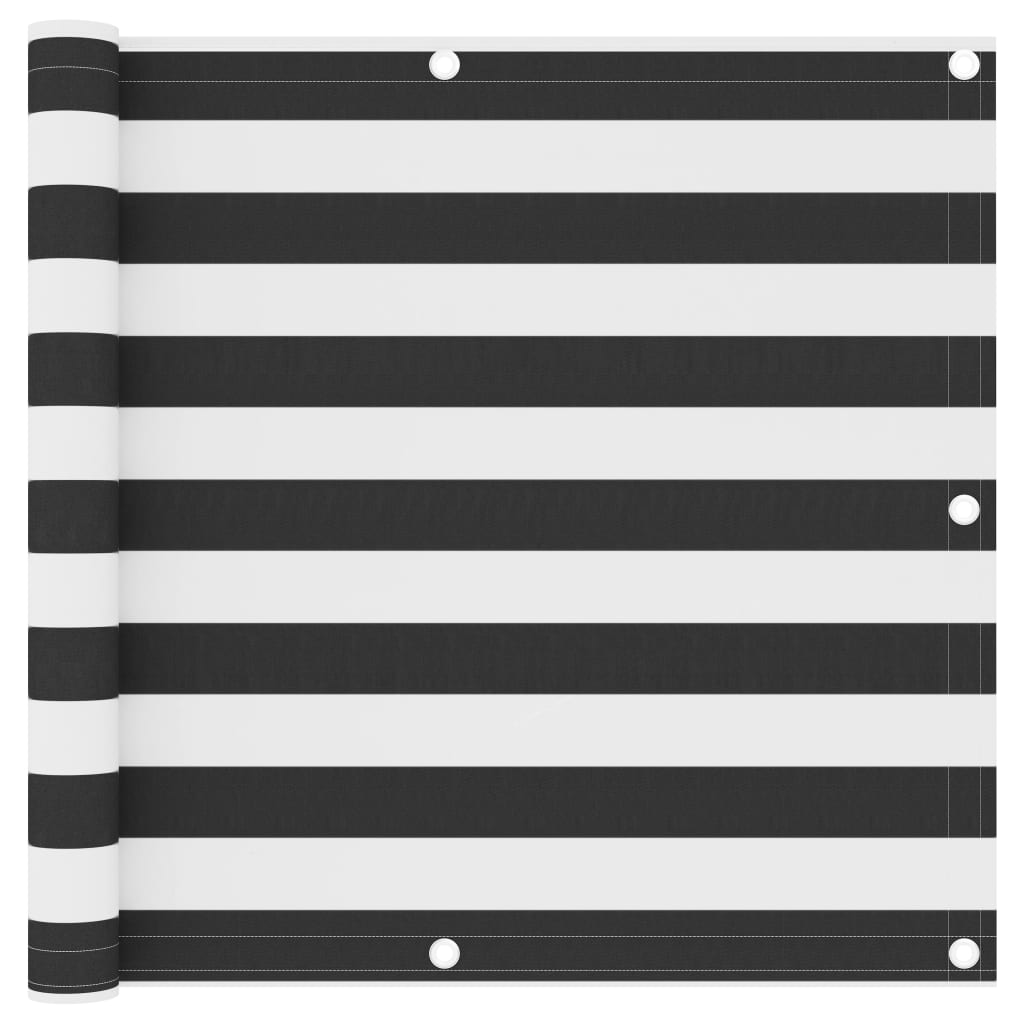 Balkon-Sichtschutz Oxford-Gewebe Anthrazit Und Weiß