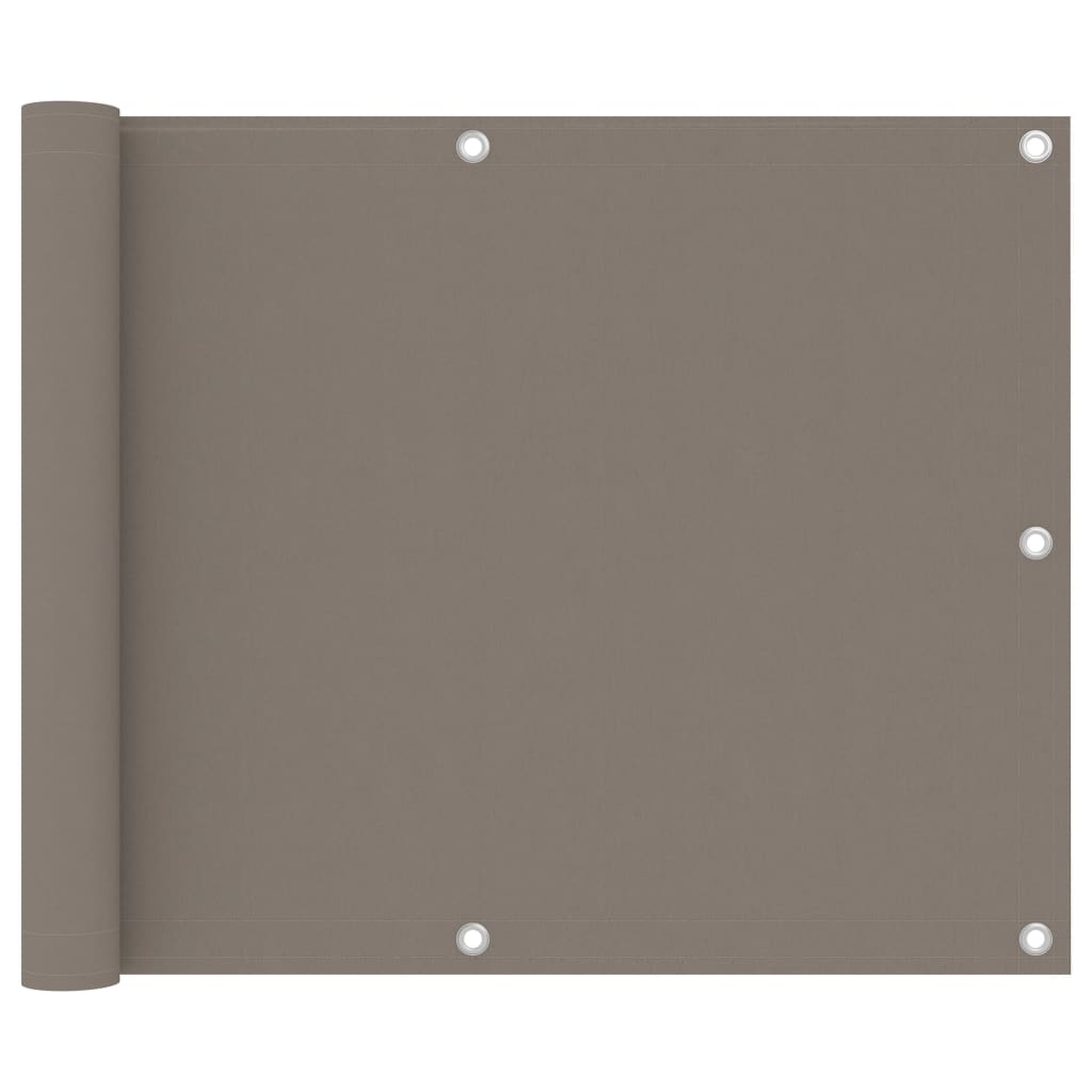 Balkon-Sichtschutz 100 % Polyester-Oxford Taupe