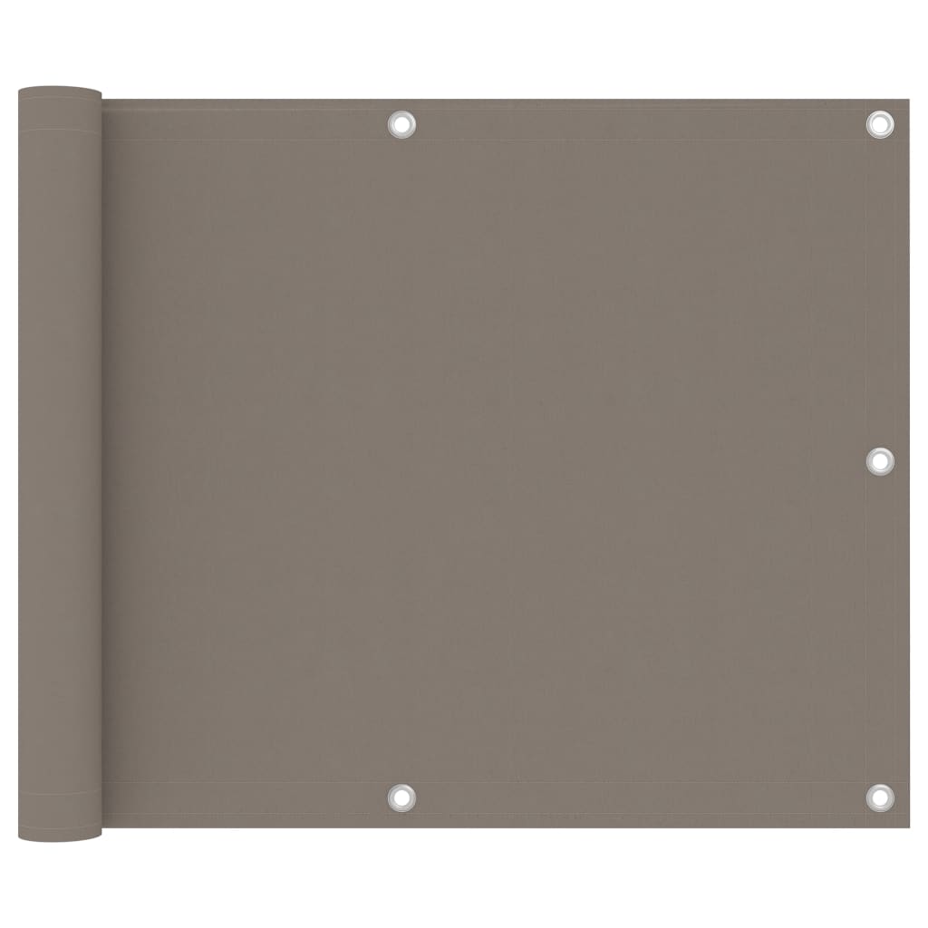 Balkon-Sichtschutz 100 % Polyester-Oxford Taupe