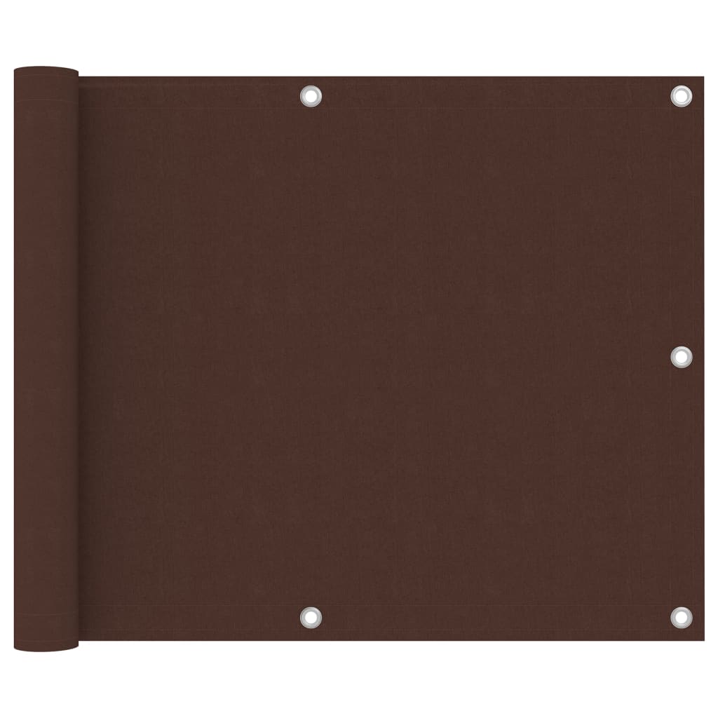 Balkon-Sichtschutz Oxford-Gewebe Braun