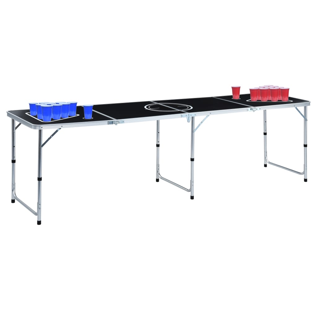 Bier-Pong-Tisch Mit Tassen Und Bällen Klappbar 240 Cm