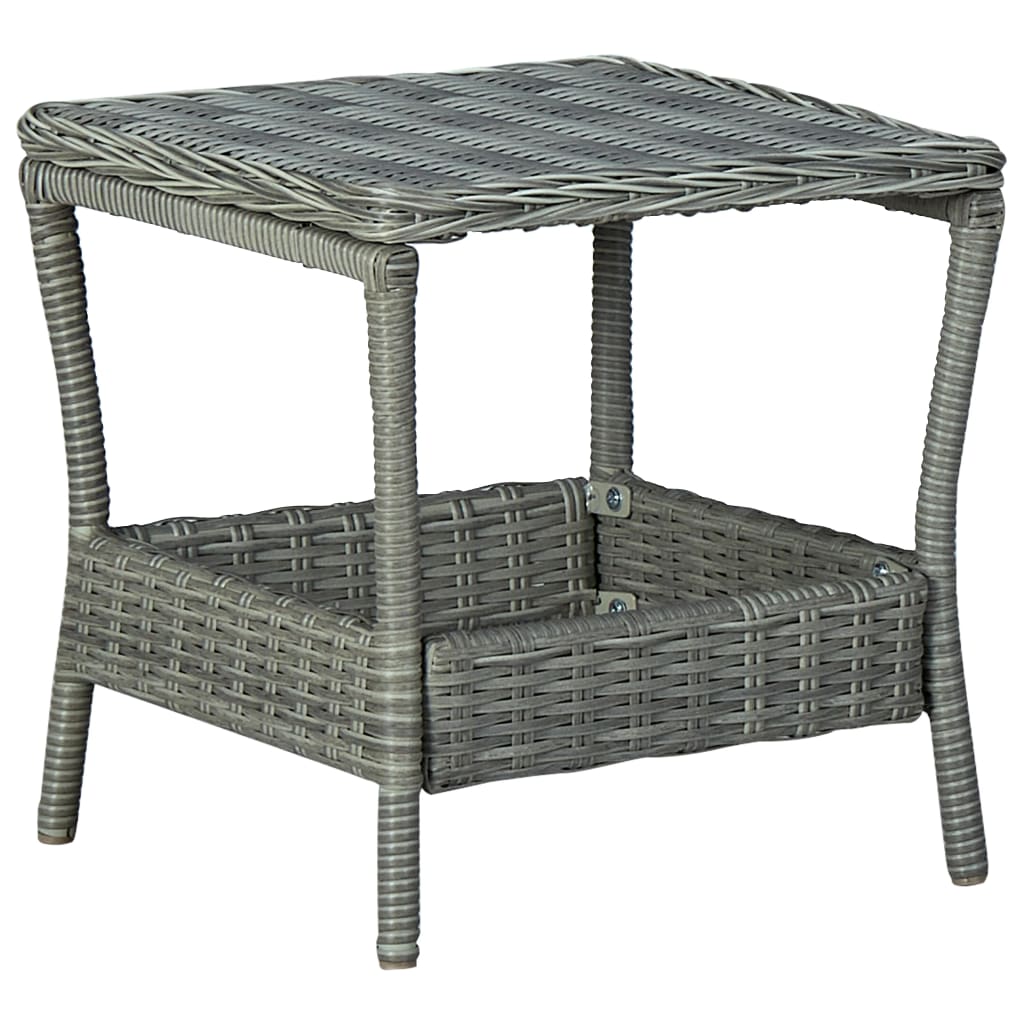 Gartentisch 45X45X46,5 Cm Poly Rattan