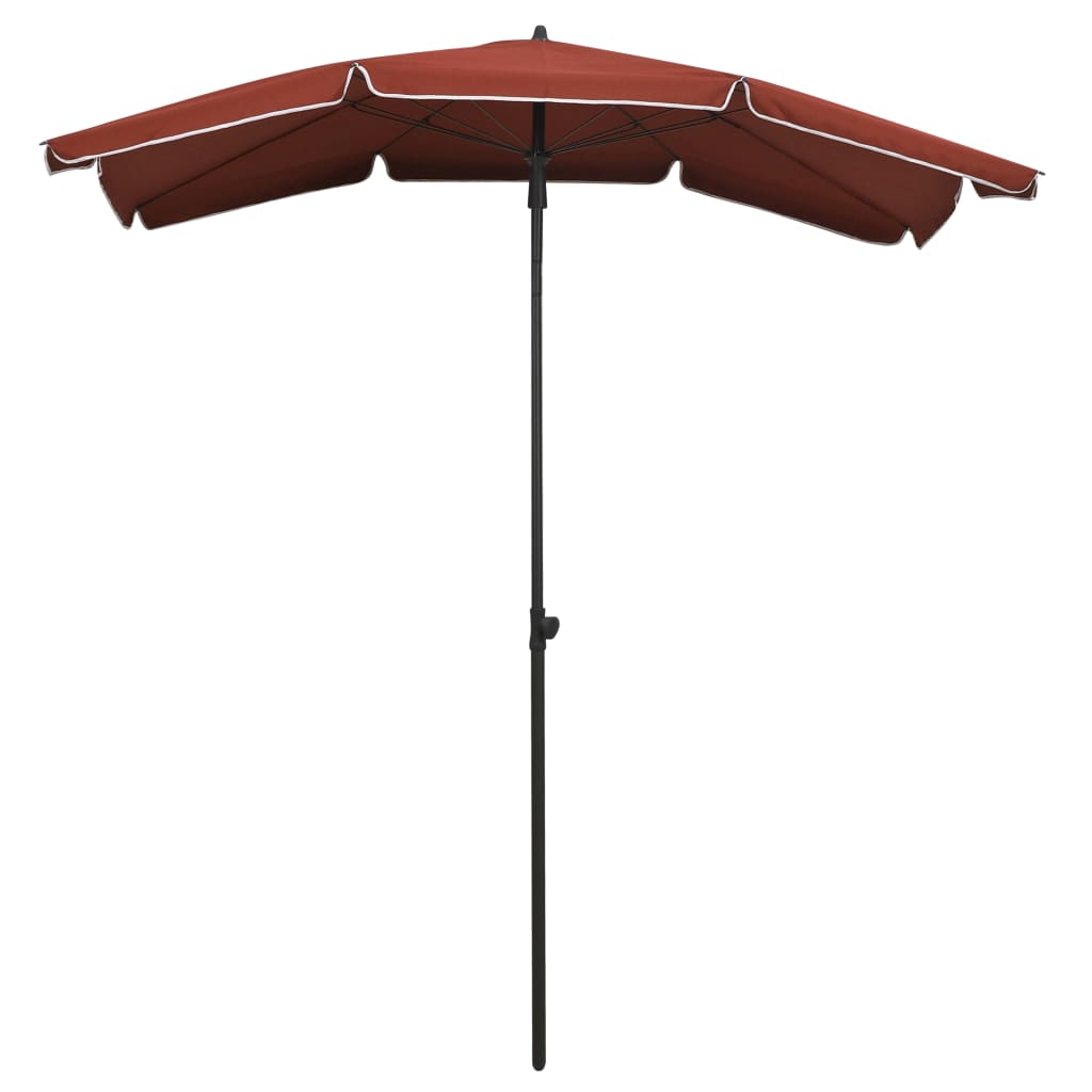 Sonnenschirm Mit Mast 200X130 Cm Rot
