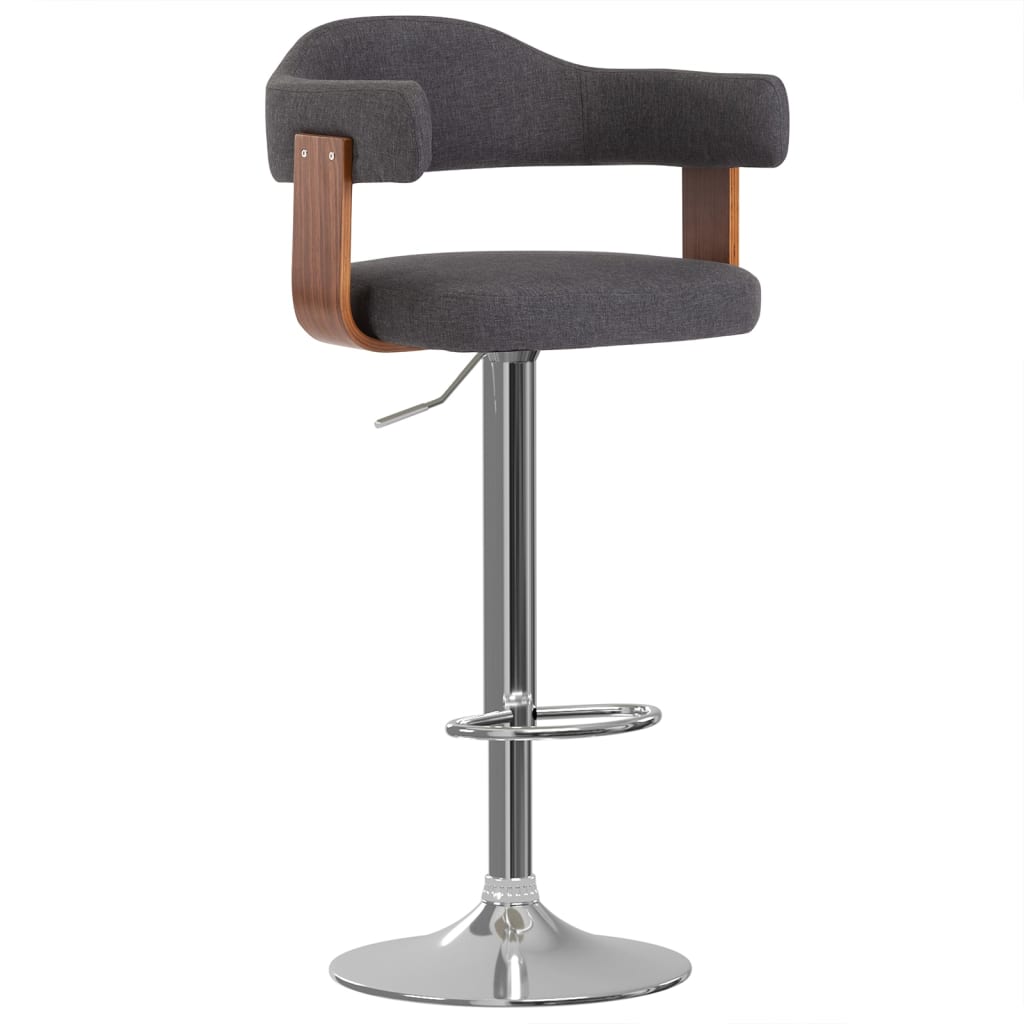 2 Stk. Barhocker Bugholz Und Stoff