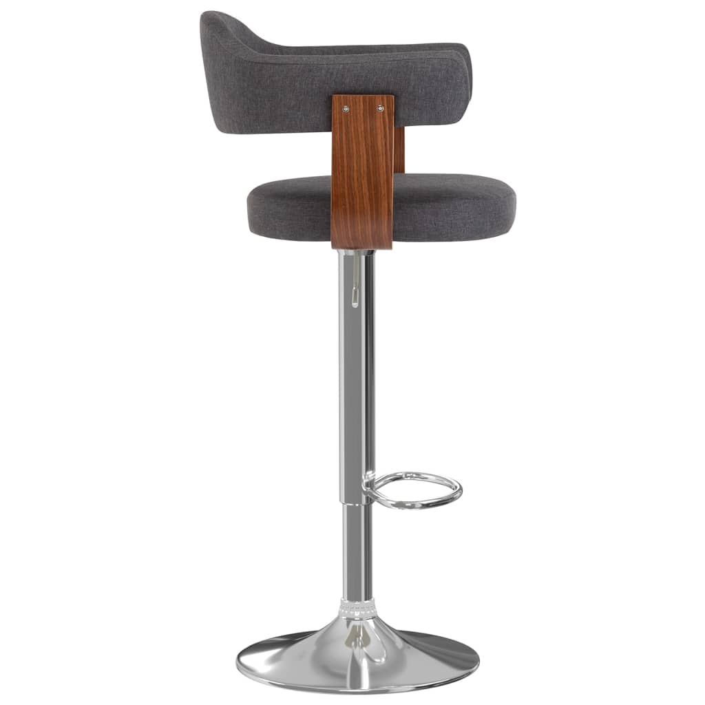 2 Stk. Barhocker Bugholz Und Stoff
