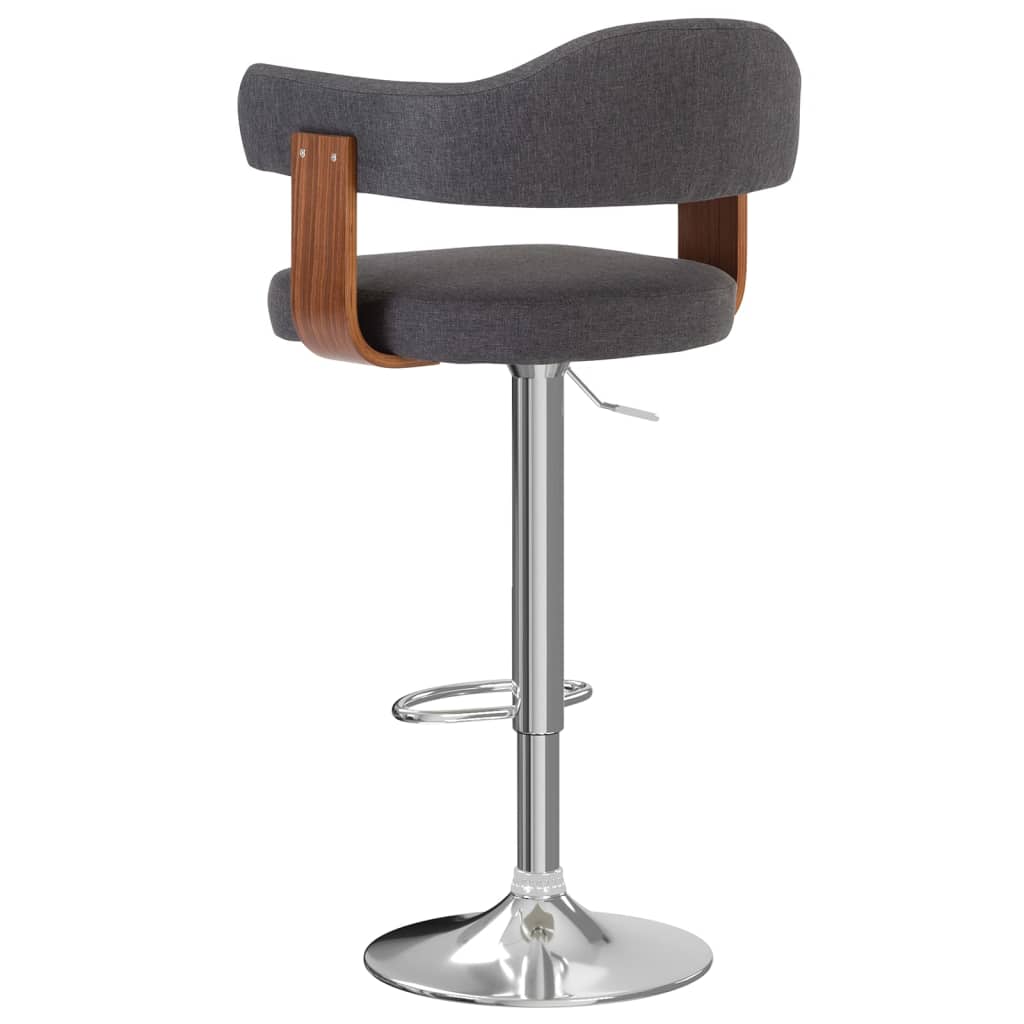 2 Stk. Barhocker Bugholz Und Stoff