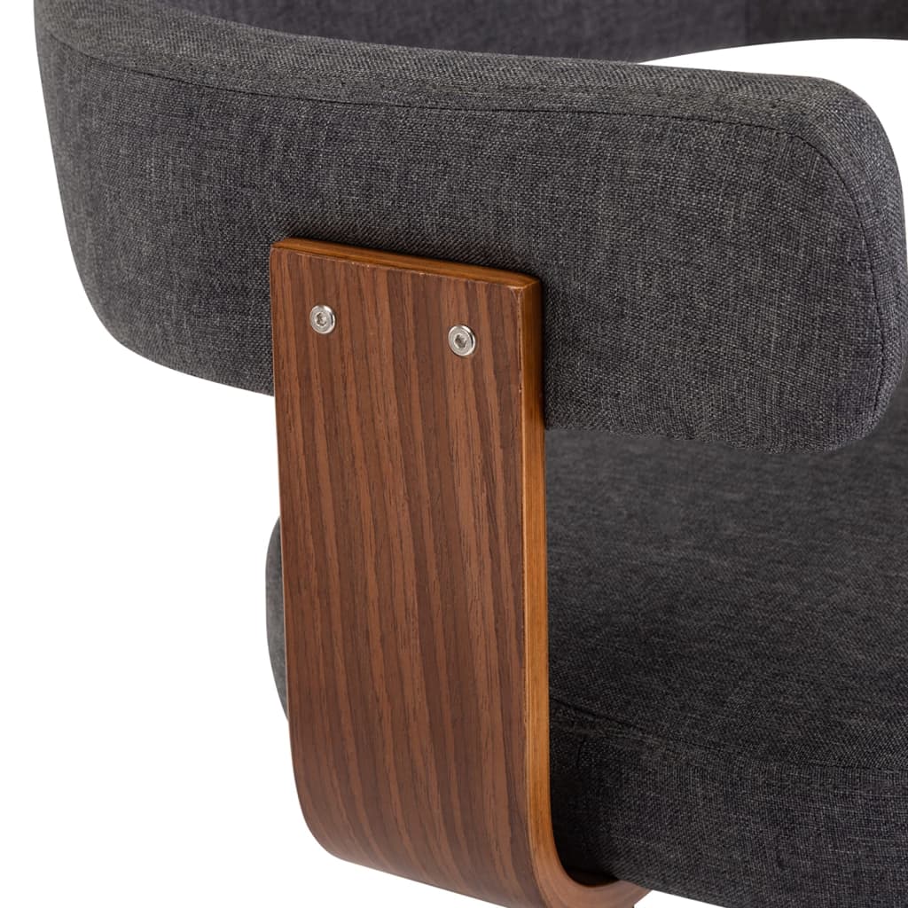2 Stk. Barhocker Bugholz Und Stoff