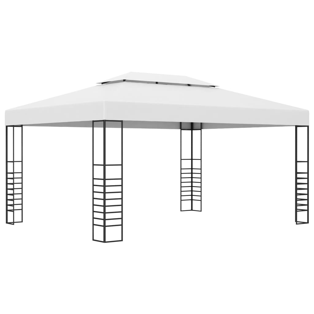 Pavillon Mit Led-Lichterkette 4X3X2,7 M
