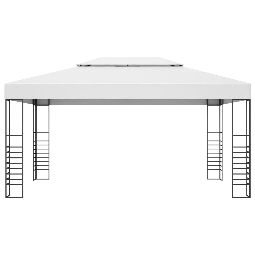 Pavillon Mit Led-Lichterkette 4X3X2,7 M