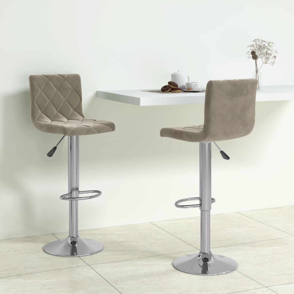Barhocker 2 Stk. Samt