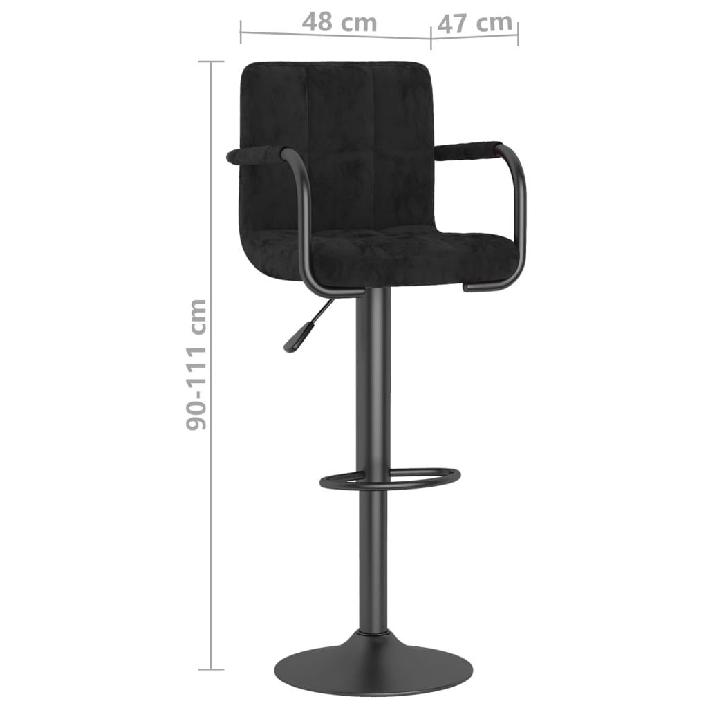 Barhocker 2 Stk. Samt