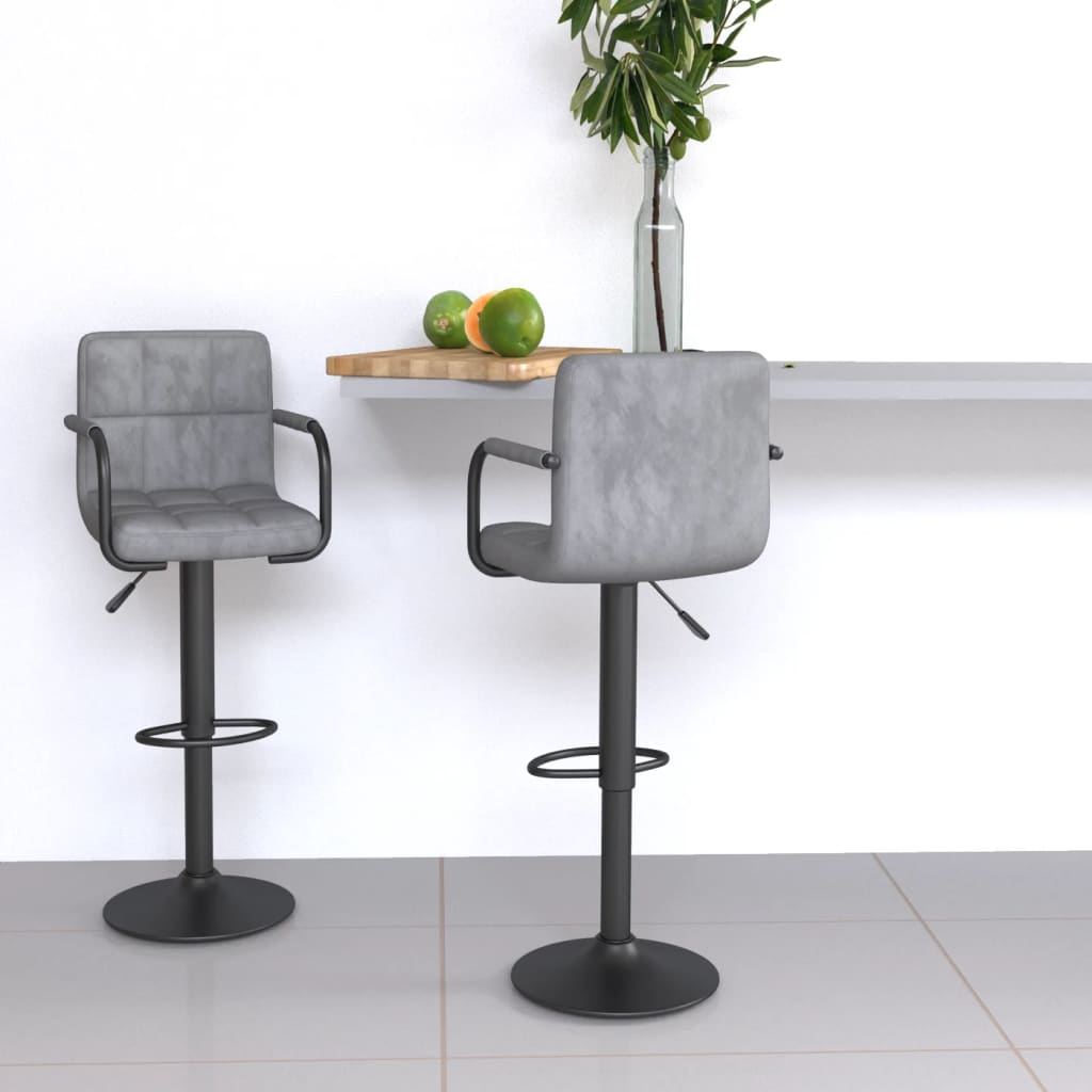Barhocker 2 Stk. Samt