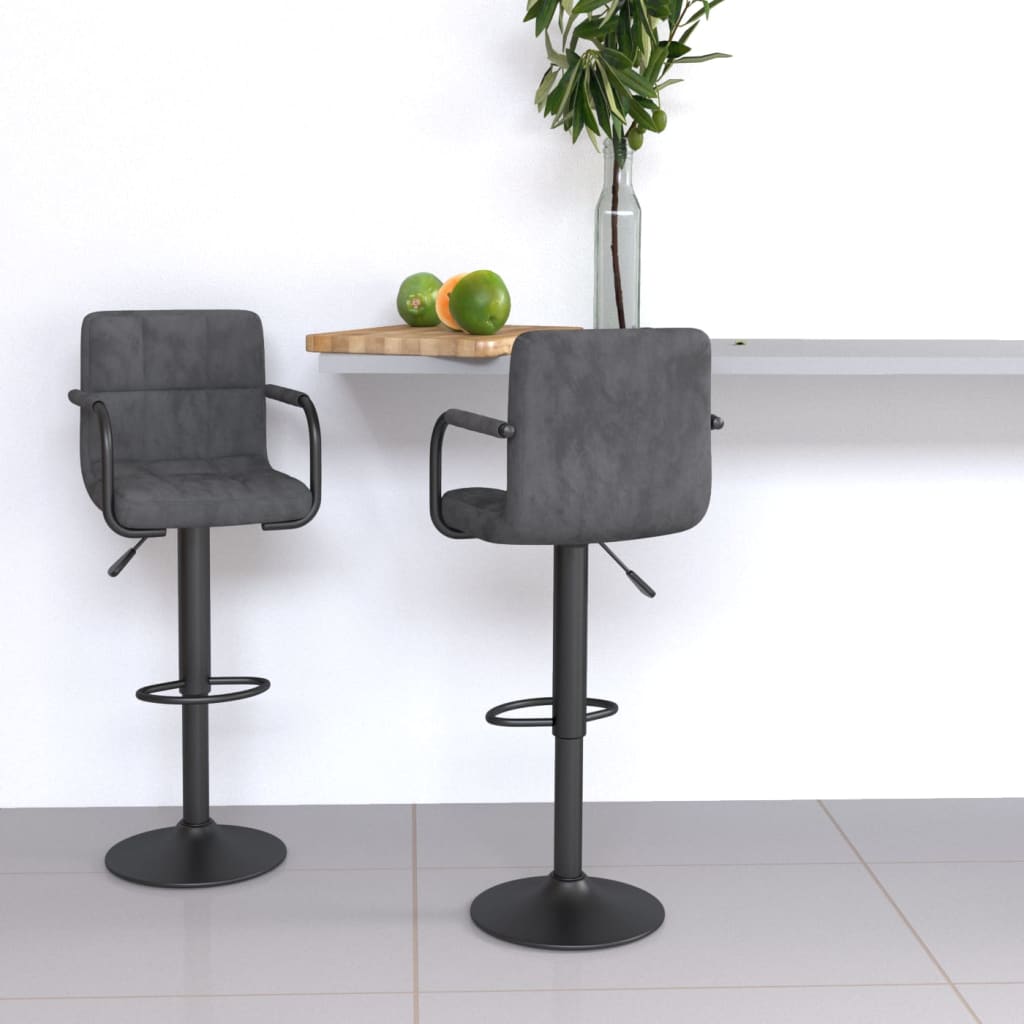 Barhocker 2 Stk. Samt