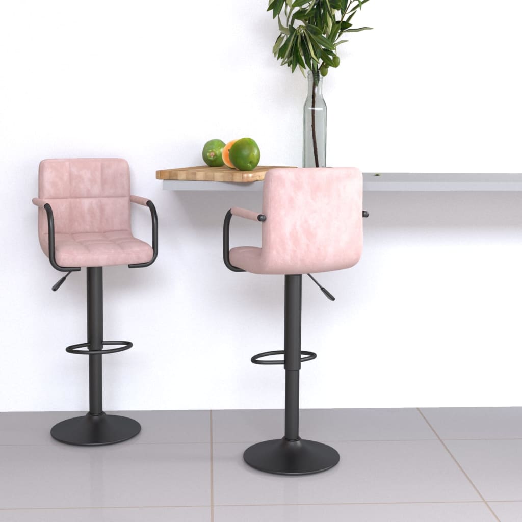 Barhocker 2 Stk. Samt