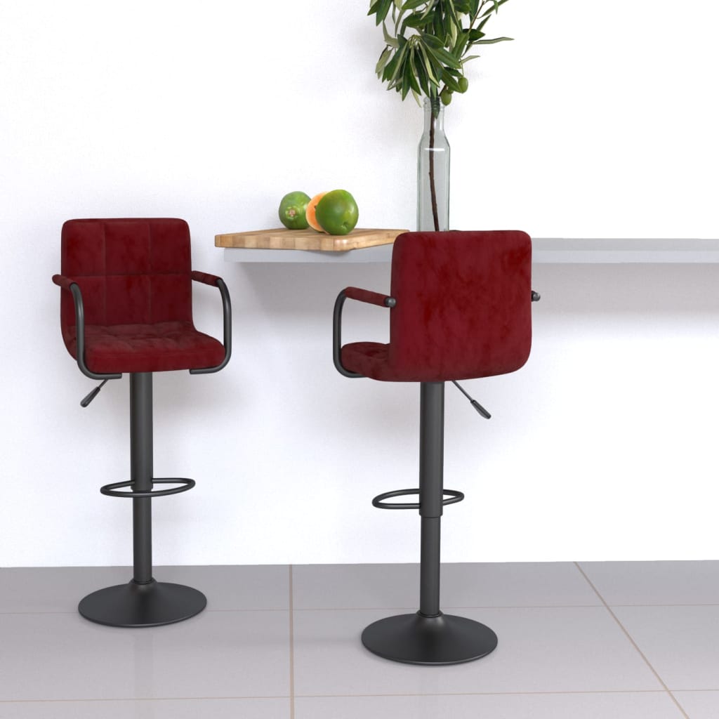 Barhocker 2 Stk. Samt