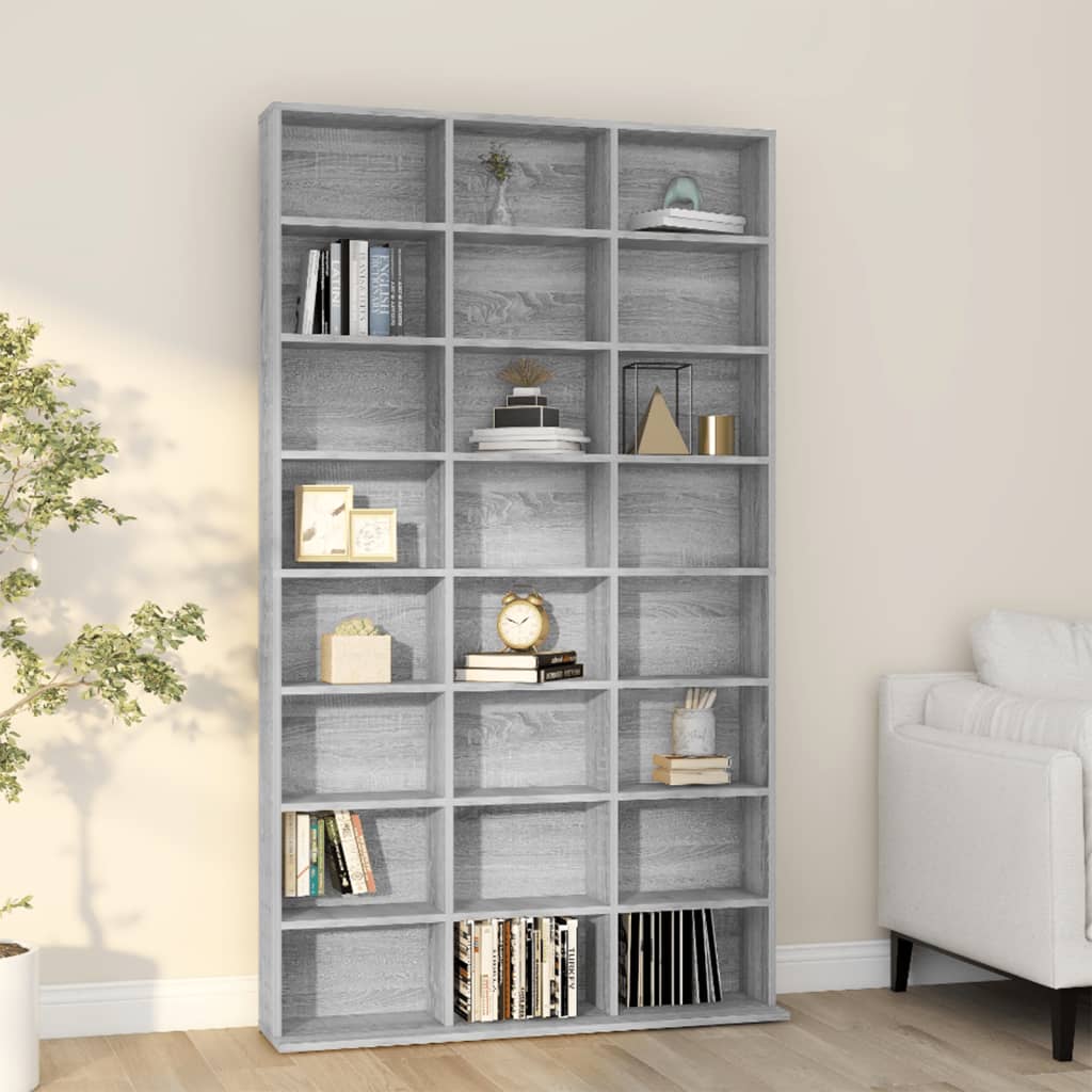 Cd-Regal Artisan-Eiche 100X23X89,5 Cm Holzwerkstoff