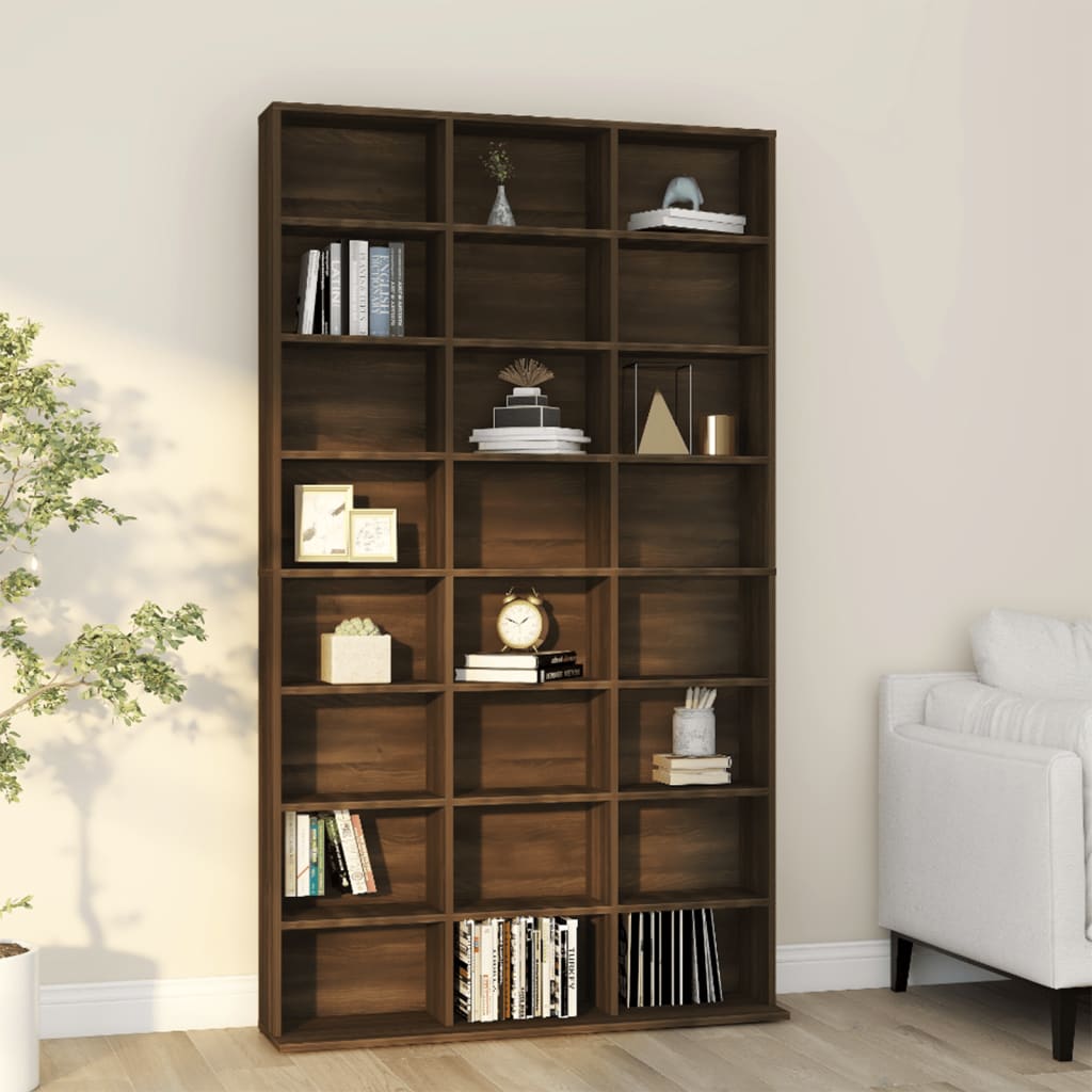 Cd-Regal Artisan-Eiche 100X23X89,5 Cm Holzwerkstoff