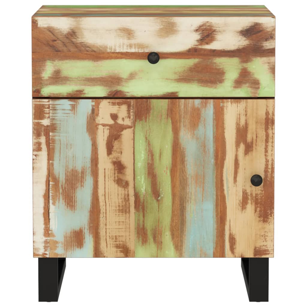 Nachttisch 50X33X60 Cm Altholz Massiv & Holzwerkstoff