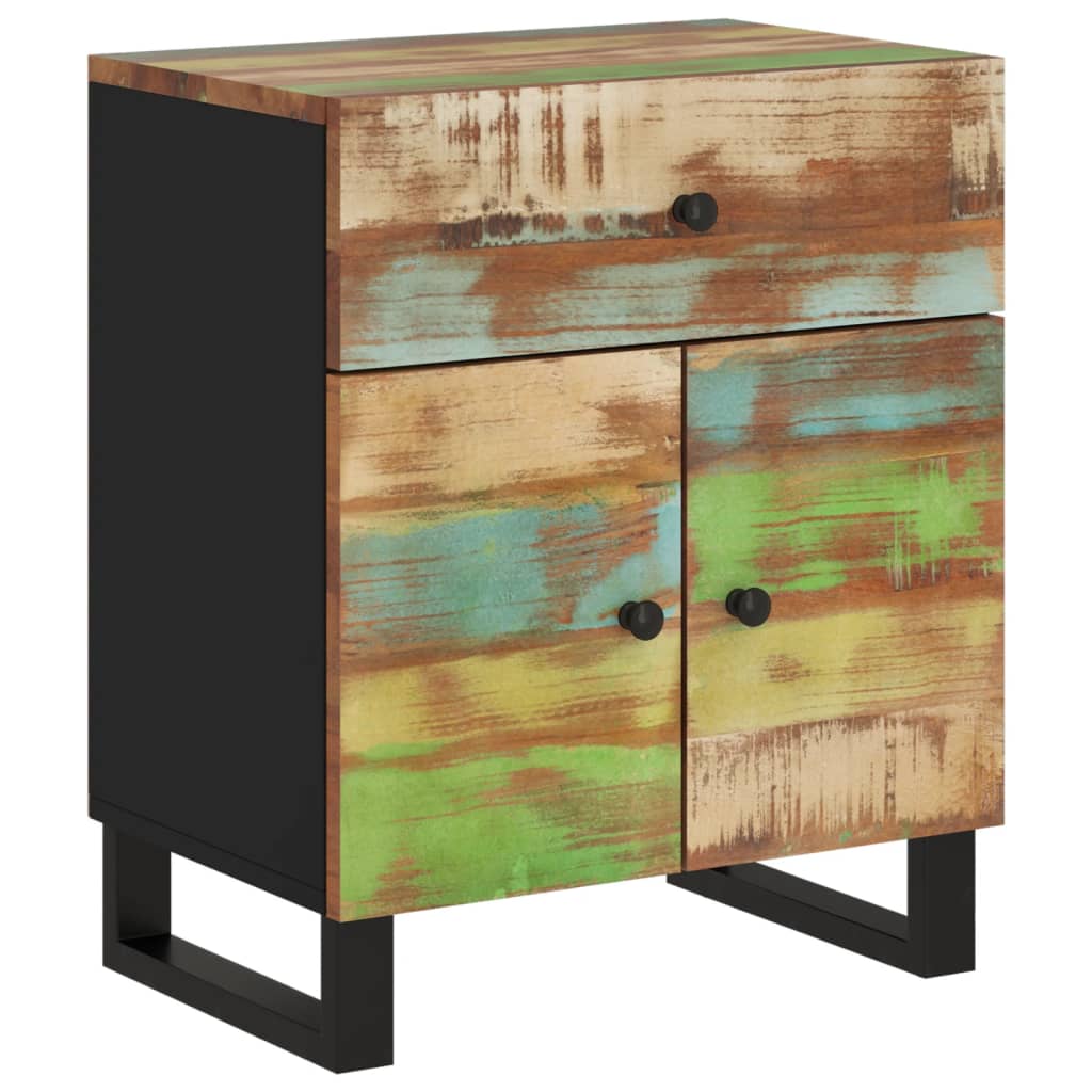 Nachttisch 50X33X60 Cm Altholz Massiv & Holzwerkstoff