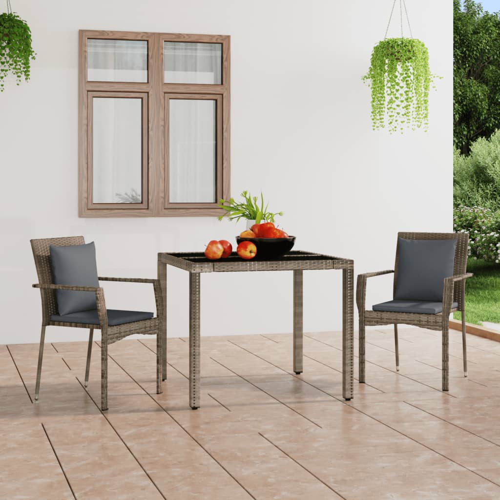Gartenstühle Mit Kissen 4 Stk. Poly Rattan