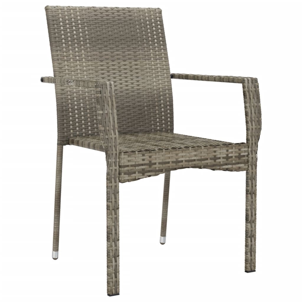 Gartenstühle Mit Kissen 4 Stk. Poly Rattan