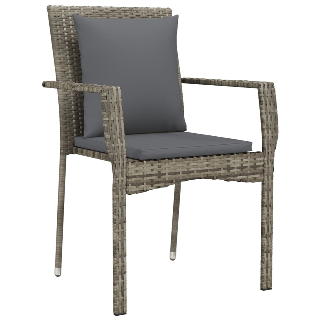 Gartenstühle Mit Kissen 4 Stk. Poly Rattan