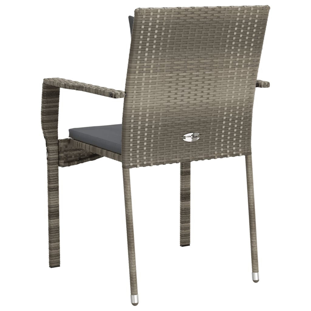 Gartenstühle Mit Kissen 4 Stk. Poly Rattan