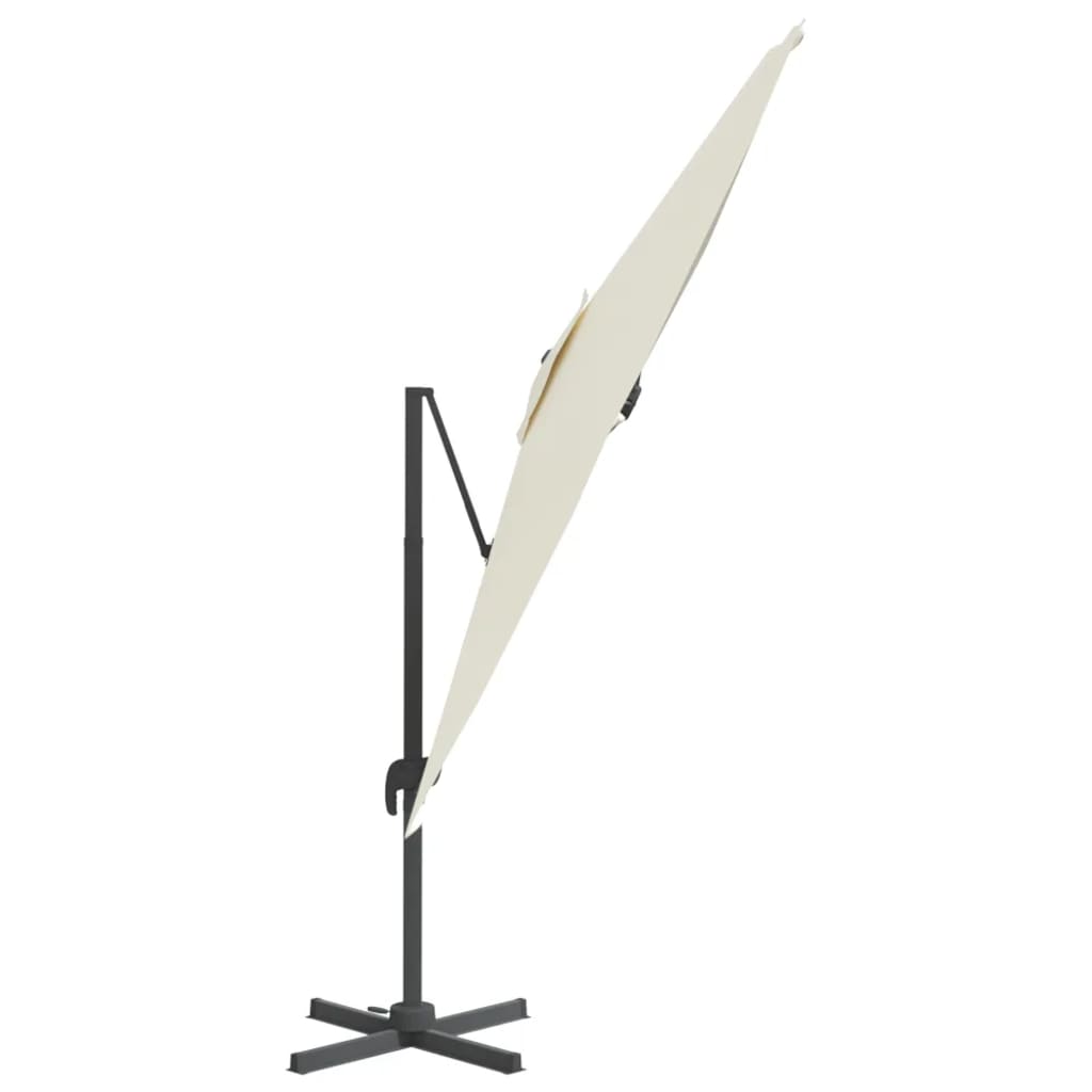 Ampelschirm Mit Aluminium-Mast Sandweiß Sand-Weiß