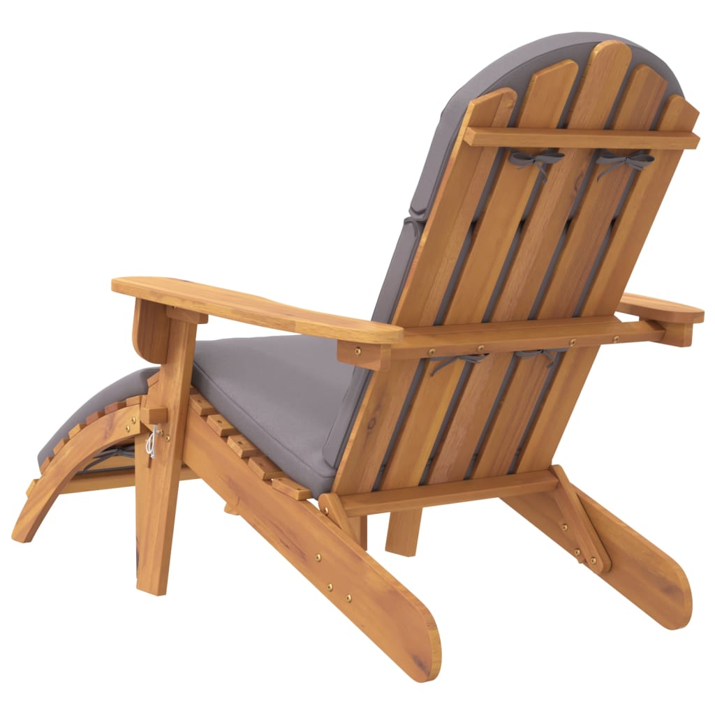 Adirondack-Gartenstuhl Mit Fußstütze Massivholz Akazie