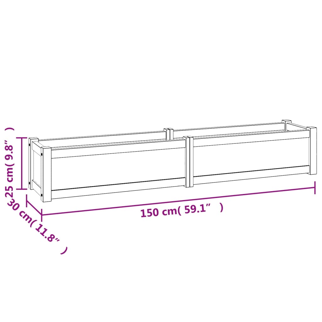 Hochbeet Massivholz Teak