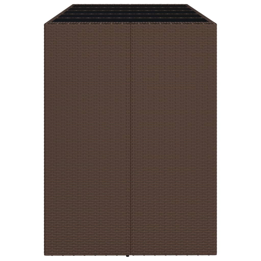 Bartisch Mit Glasplatte Poly Rattan
