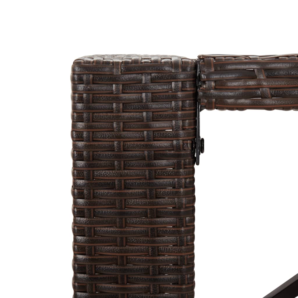 Bartisch Mit Glasplatte Poly Rattan