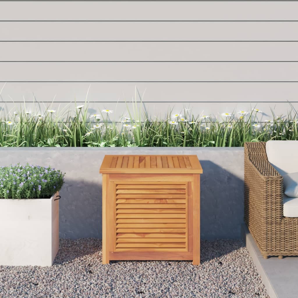 Gartenbox Mit Beutel Massivholz Teak