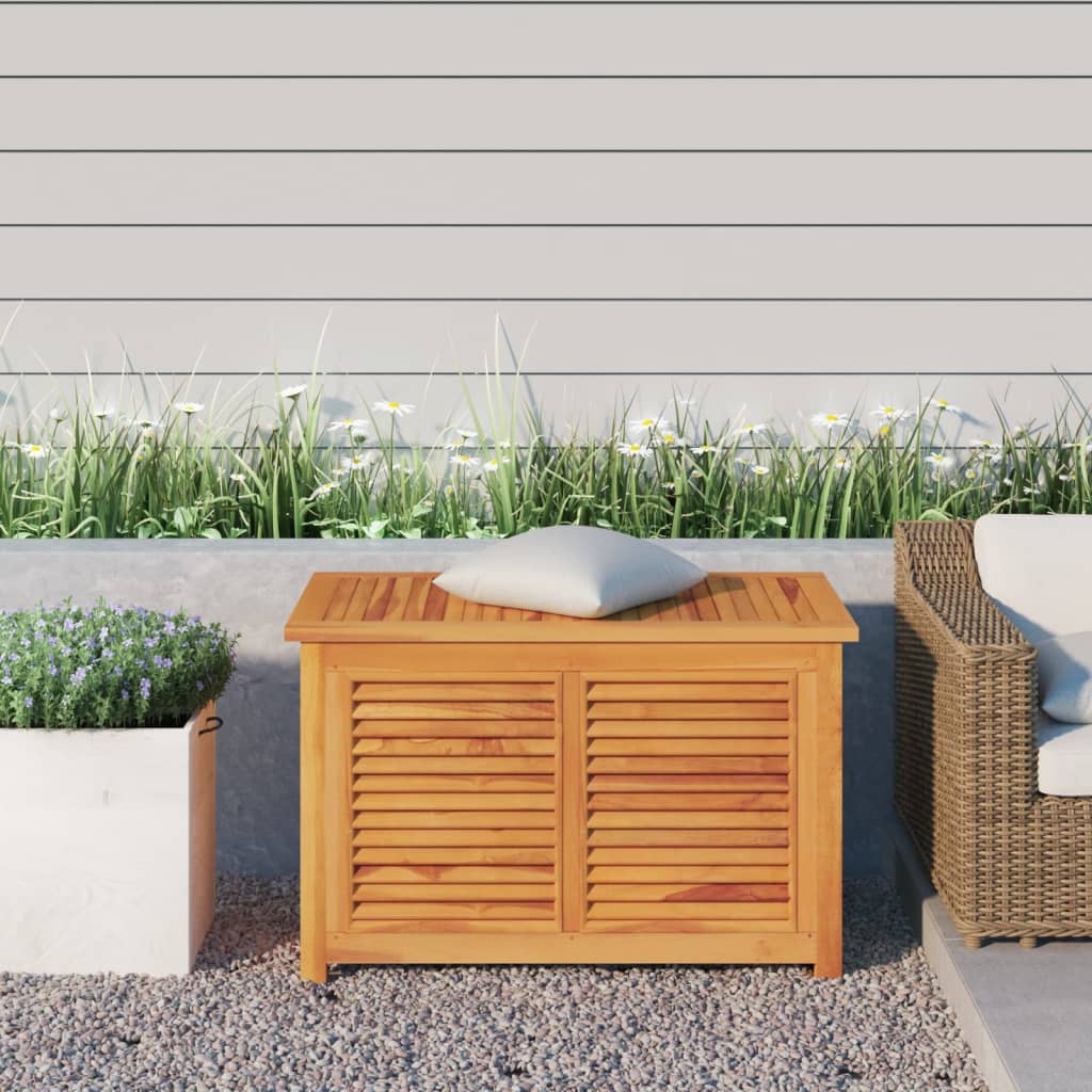 Gartenbox Mit Beutel Massivholz Teak