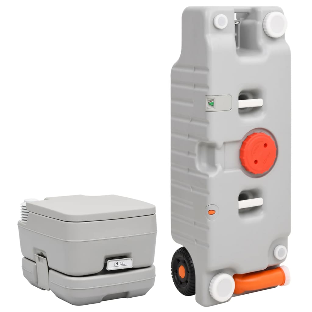 Tragbare Camping-Toilette Mit Wasserbehälter
