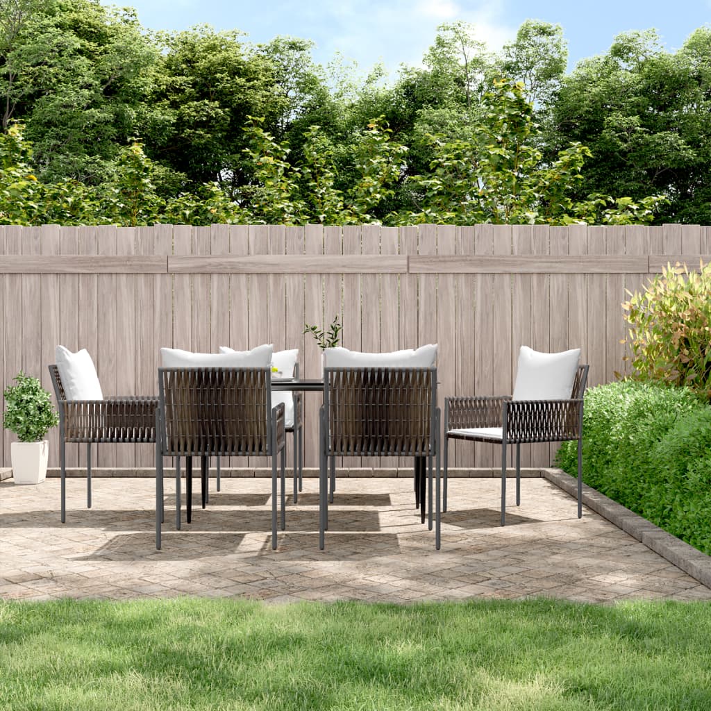 Gartenstühle Mit Kissen 2 Stk. 54X61X83 Cm Poly Rattan