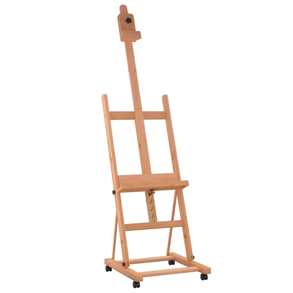 Staffelei 55X53,5X178 Cm Massivholz Buche