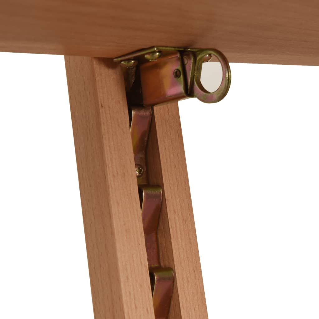 Staffelei 55X53,5X178 Cm Massivholz Buche