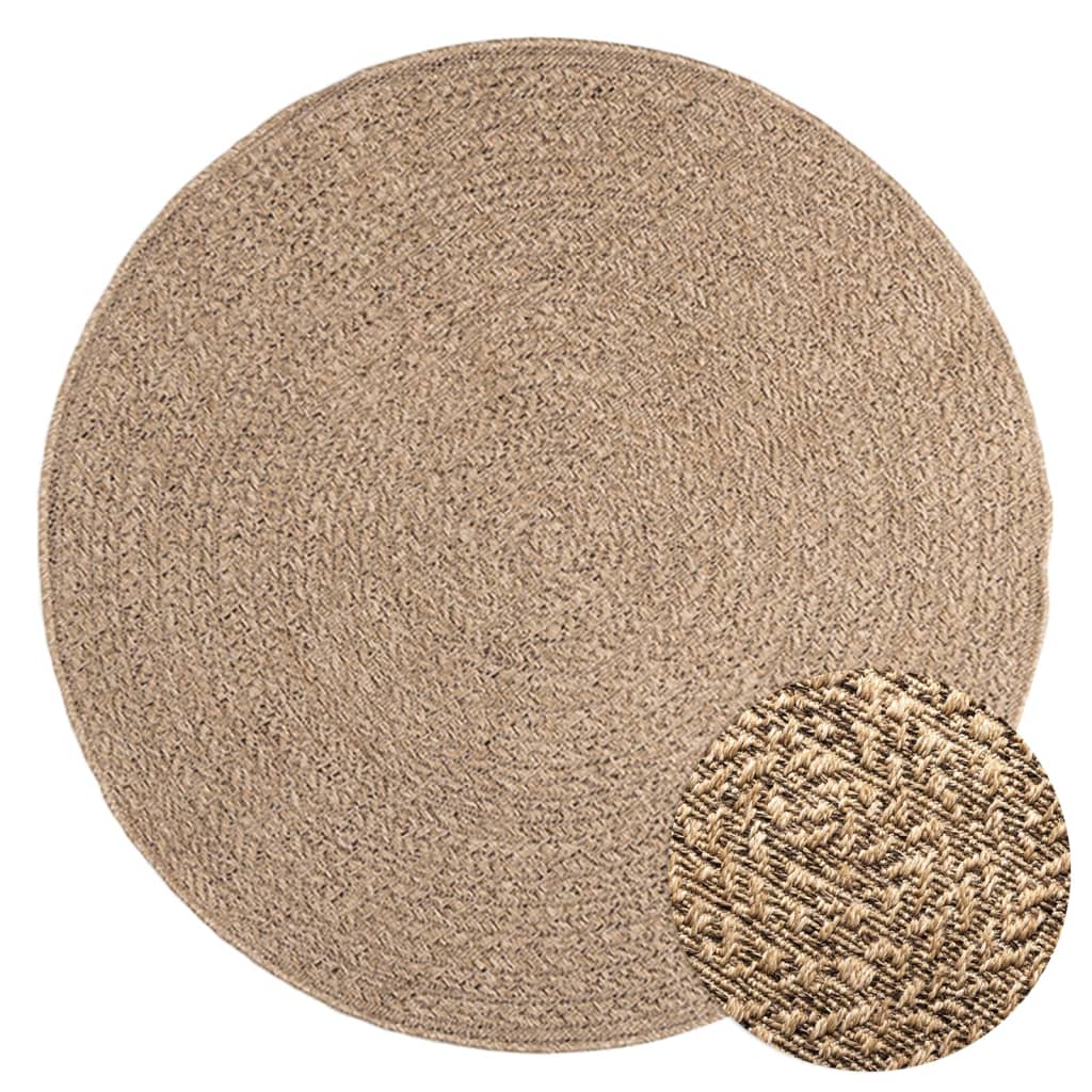 Teppich Zizur Jute-Optik Indoor Und Outdoor Braun